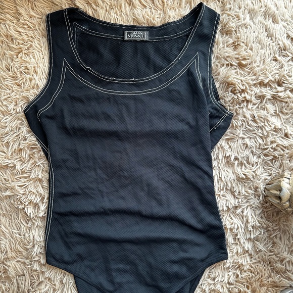 Versace black and white bathing suit - Picture 5 of 8